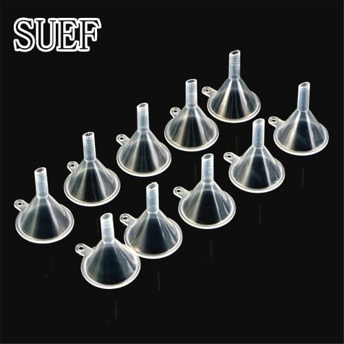 SUEF 2/5/10pcs Small Plastic For Perfume Diffuser Bottle Mini Liquid Oil Funnels Labs Creative hot sale @2