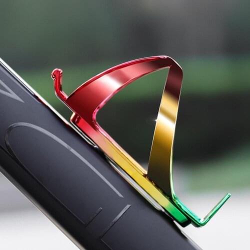Protable MTB Road Bicycle Bike Water Bottle Holder Gradient Colorful Lightweight Bottle Cage Water Cup Holder Bracket