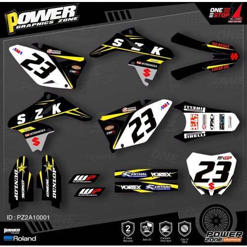 PowerZone Custom Team Graphics Decals Stickers Kit For SUZUKI Decal 2010 2011 2012 2013 2014 2015 2016 2017 2018 RMZ 250 001