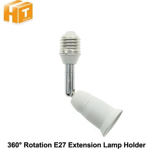 Lamp Holder Converter 360 Degrees Rotation E27 to E27 Extended Base