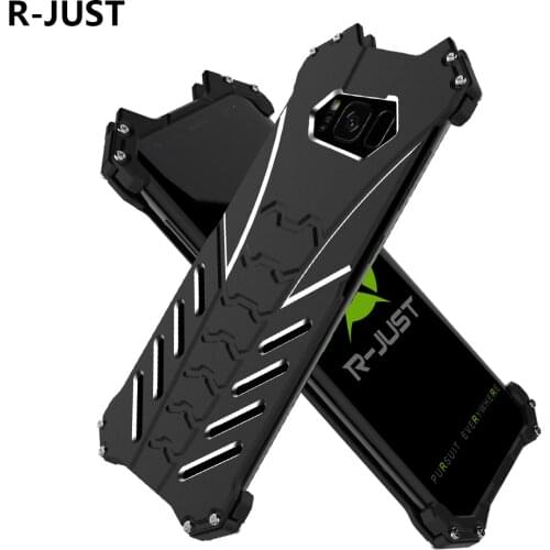 R-JUST For Samsung Galaxy S8 Plus Case Cover Luxury Hard Metal Aluminum Shockproof Armor Phone Case for S8 Plus Back Cover Funda