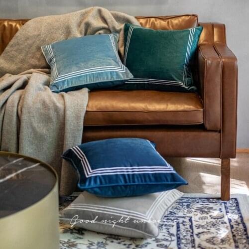 Retro vintage velvet seat pillow cushion without stuff , Bohemia style detachable decoration sofa pillows