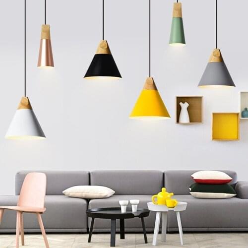 After the Nordic modern pendant lights,minimalist Restaurant Bar lights indoor, Cafe personality christmas led e27 lamp