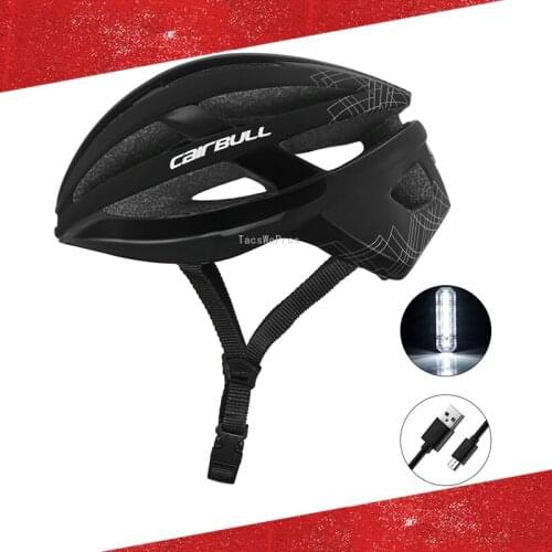 Ultralight Bicycle Helmet with Taillight Men Women Cycling Safety Helmet Adjustable Mountain Bike Riding Sports Helmets