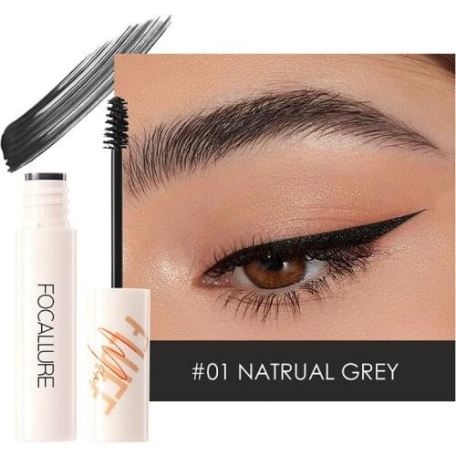 FOCALLURE FLUFFMAX TINTED Eyebrow Gel With Brush Waterproof Eyebrow Enhancers Long-lasting Shape Gel Filling Brows Makeup
