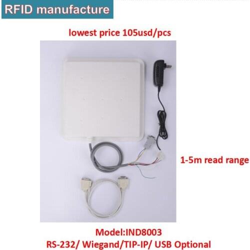 1-6m long range UHF 8dbi circular reader can install in barrier gate for parking residence control access systems management