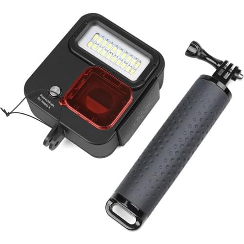 40M Diving Underwater Light Waterproof Filter Shell For Gopro Hero 7 6 5 Black