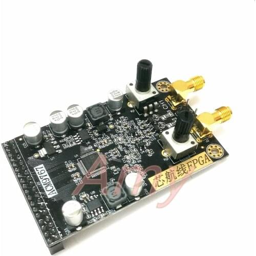 FPGA, AD9767 high-speed dual channel DAC module, with FPGA development board, compatible with DE2