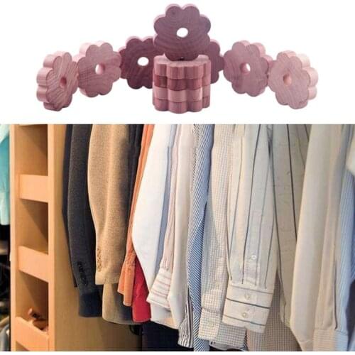 12pcs Cedar Wood Block Snowflake Piece Wardrobe Natural Insect Repellent Moth