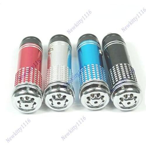 2021 New Mini Auto Car Fresh Air 12V Ionic Purifier Oxygen Ozone Ionizer Cleaner Filter