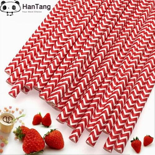 50pcs/lot New Paper Straws For Kids Birthday Wedding Decoration Event Party Christmas Supplies Creative Drinking Straws 8Z