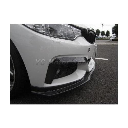 Car Accessories Carbon Fiber Front Bumper Lip Fit For 2014-2015 4 Series Gran Coupe F32 F33 F36 EDC Style Front Lip