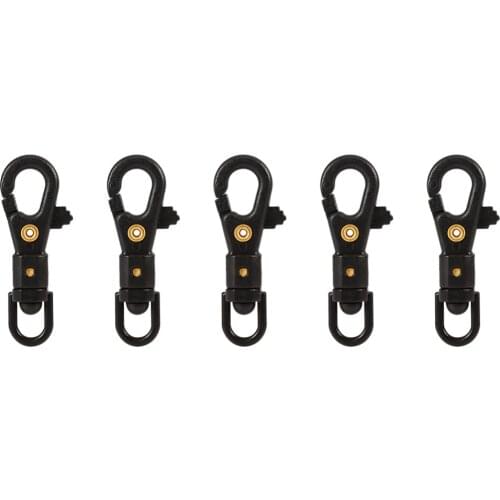 5pcs/lot Quick Release Carabiners 60 Degree Swivel military Keychain Clips Hanging Buckle Hooks Outdoor Tactics Mini Key Chain