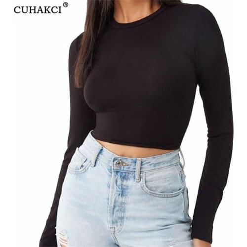 CUHAKCI Women's Cropped T-shirts