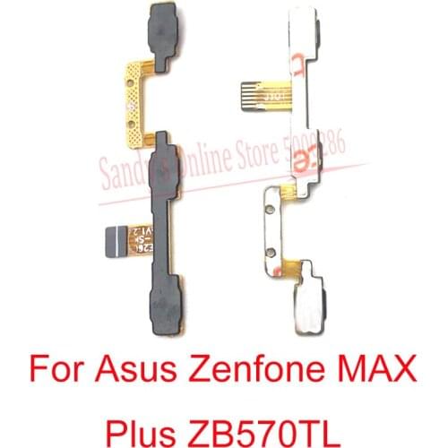 10 PCS Power Volume Side Button Key Flex Cable Ribbon For Asus Zenfone Max Plus ZB570TL Volume Power ON OFF Flex Cable Part