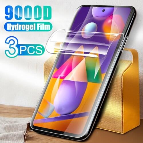 3PCS hydrogel film for samsung galaxy m31s smartphone screen protector for samsung m 31s m 31s 6.5'' M317F film cover not glass