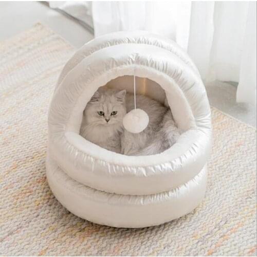 Cat House Beds Kittens Pet Cats Sofa Mats Cozy Bed Toy Dog for Small Kennel Home Cave Sleeping Nest Indoor Products