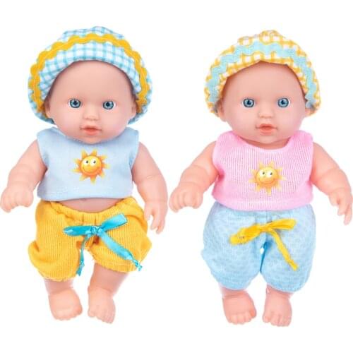 2021 8Inch Full Body SIlicone Reborn Babies 20cm Doll Bath Toy Lifelike Newborn Baby Doll