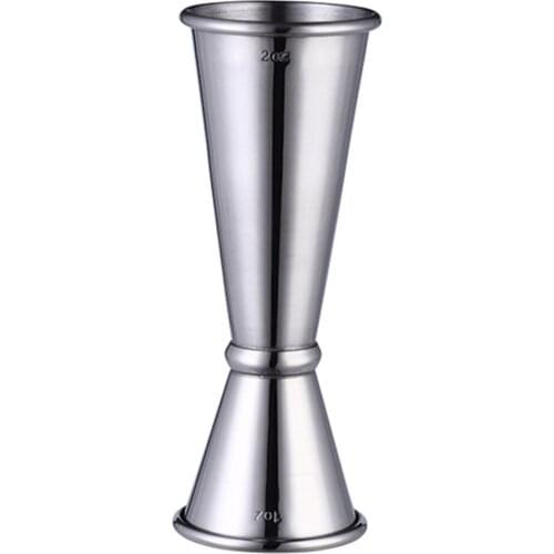 Cocktail Bar Jigger Design Japanese Stainless Steel Measuring Cup Jigger Double Spirit Bartender