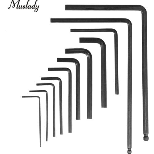 Muslady 11pcs Guitar Wrenches with 4&5mm Guitar Inner Hexagon Wrench Set Screwdriver Tool Ball-end Hex Keys Wrench Alan Wrenches