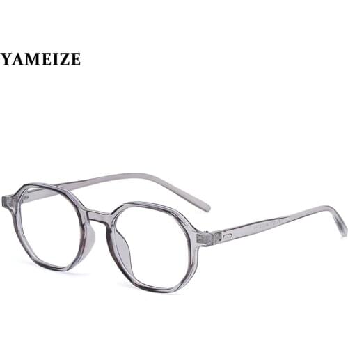 YAMEIZE Round Eyewear Frame Optical Glasses Women Myopia Prescription Eyeglasses Frame Man Blue Light Eyeglasses Frames Gafas