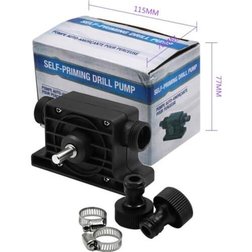 Portable Electric Drill Water Pump Self Priming Transfer Pump Drill Accessory Drill Powered Pumps Oil Fluid Kitchen Vacuum Pump
