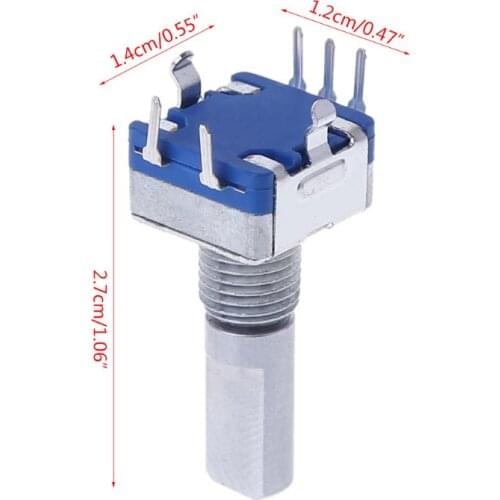 5 Pcs Rotary Encoder With Switch EC11 Audio Digital Potentiometer 20mm Handle