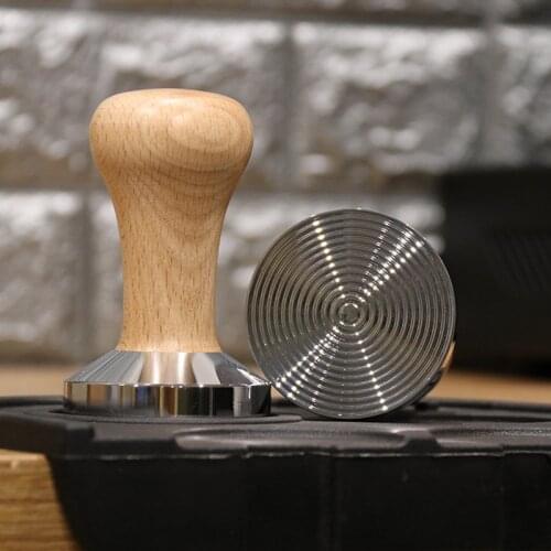 Stainless steel 51mm/58mm Tamper Handmade Coffee Pressed Powder Hammer Espresso Maker Cafe Barista Tools Machine Accessories