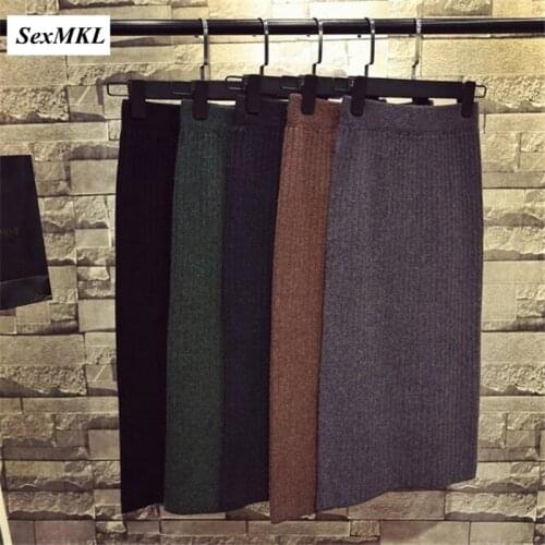 Женские трикотажные юбки SexMKL China At AliExpress