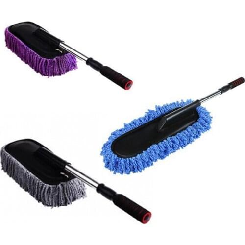 Car Wash Cleaning Brush Duster Dust Wax Mop Microfiber Telescoping Dusting Tool With Adjustable Long Handle