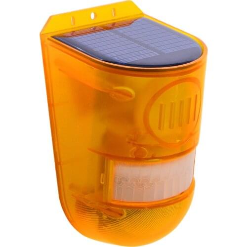Solar Strobe Light Motion Detector Solar Alarm Light Sound Security Lamp