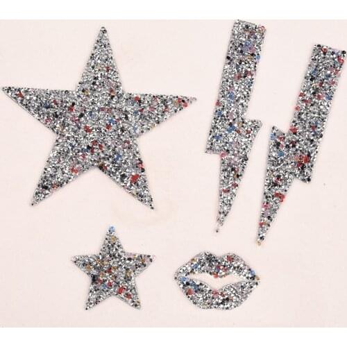 ZOTOONE Strass Crystals Rhinestones Applique Iron on Clear Hotfix Rhinestone Stickers Stones for Clothes Lip stars Decoration G