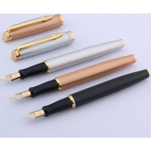 1pc paint Beautiful pattern golden clip Color STUDENT GIFT Fountain Pen