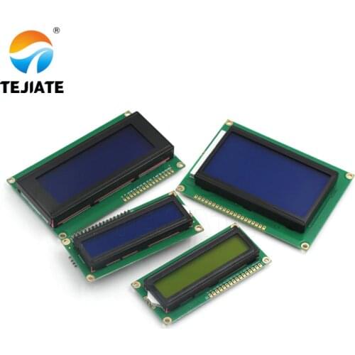 2004A 12864 1602A IIC/I2C 1602 Yellow/Blue LCD Monitor Screen Blacklight 16x2 Character LCD Display Module 3.3V/5V