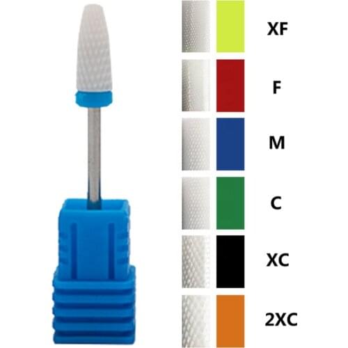 2020 new Ceramic Nail Drill Bit Milling Cutter Cuticle Remover Polishing Art Tools