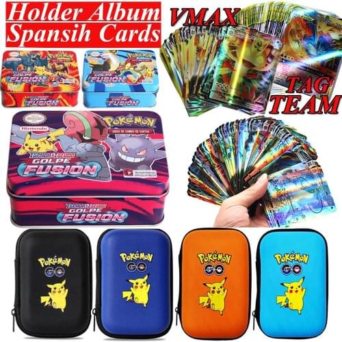 42pcs/set Cards Pokemon Iron Metal Box TAKARA TOMY Toys Battle Styles Game Chilling Reign Cartoon for Kids Christmas Gifts
