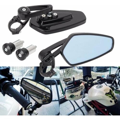 85% Hot Sales!!! 2Pcs/Set 22mm Motorcycle Scooter Handle Bar End Rear View Mirror Replacements