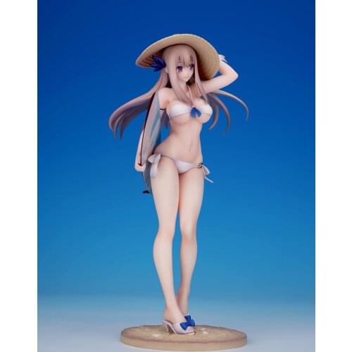 Anime Figures Battleship Girl R Lexington Aqua Beach Swimsuit Ver. Boxed Figure