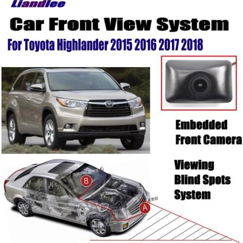 Car Front View Camera For Toyota Highlander 2015 2016 2017 2018 Not Rear View Backup Parking Camera HD CCD Night Vision