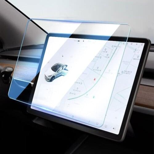 Car Navigation Touch Screen Tempered Glass For Tesla Model 3 | Y Accessories Center Console Display Protector HD Glass Film