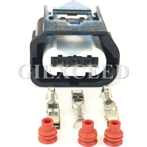 2 Sets 3 Pin Female Automotive Power Steering Pump Plug Auto EPS Connector Socket For Ford Focus Mazda