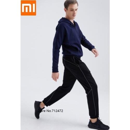 Youpin Plus velvet fashion reflective pants men women Thick warm Comfortable sweatpants Outdoor camping hiking sports trousers