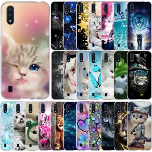 Case for Samsung A01 Case Cover Soft Silicone Phone Coque on for Samsung Galaxy A01 A 01 SM-A015F A015 A015F Cartoon Capas