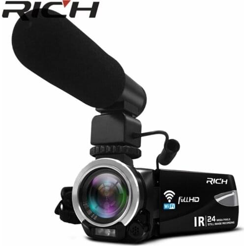 DHL RICH HD camera 800million CMOS 3.0inch with WIFI HD NTSC/PAL Output USB2.0 Infrared remote control, night vision