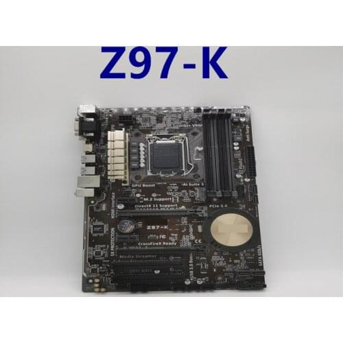 For ASUS Z97-K Motherboard Socket LGA 1150 DDR3 SATA III For Intel Z97 Original Desktop Used Mainboard