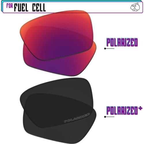 EZReplace Polarized Replacement Lenses for - Oakley Fuel Cell Sunglasses - BlackPPlus-MidnightP