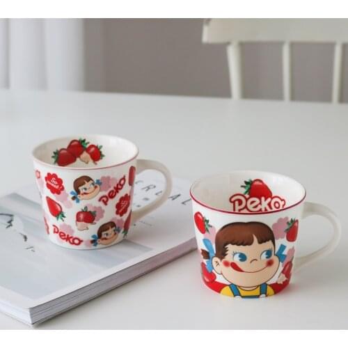 Ceramics Strawberry and Milk Sister Mugs/Coffee Mugs/Sister Gifts