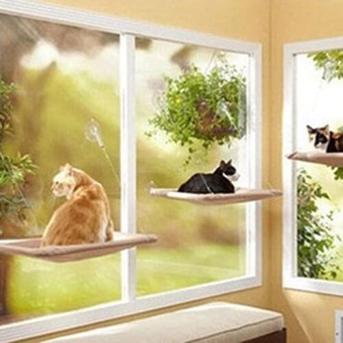 Cat Hammock Window Mounted Bed Sofa Mat Cushion Hanging Shelf Seat with Suction