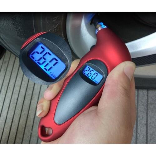 Best price Tire pressure gauge 0-150 PSI Backlight High-precision digital tire pressure monitoring car tire pressure gauge