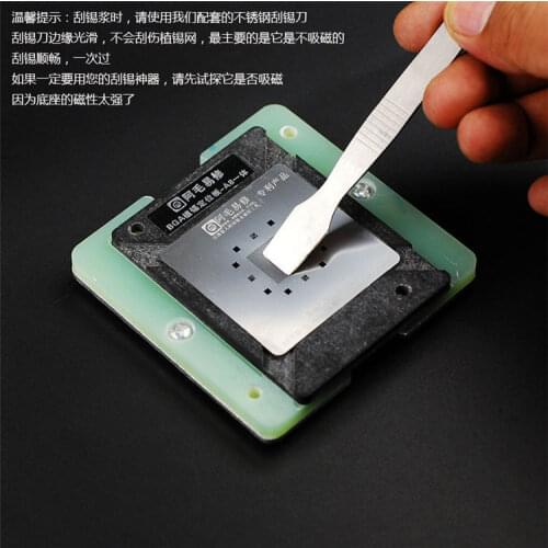 Best Chip BGA Reballing Stencil For iPhone A8 A9 A10 A11 A12 A13 CPU Ram Upper Lower Reball Tool Stencils Planted Tin Mold Set